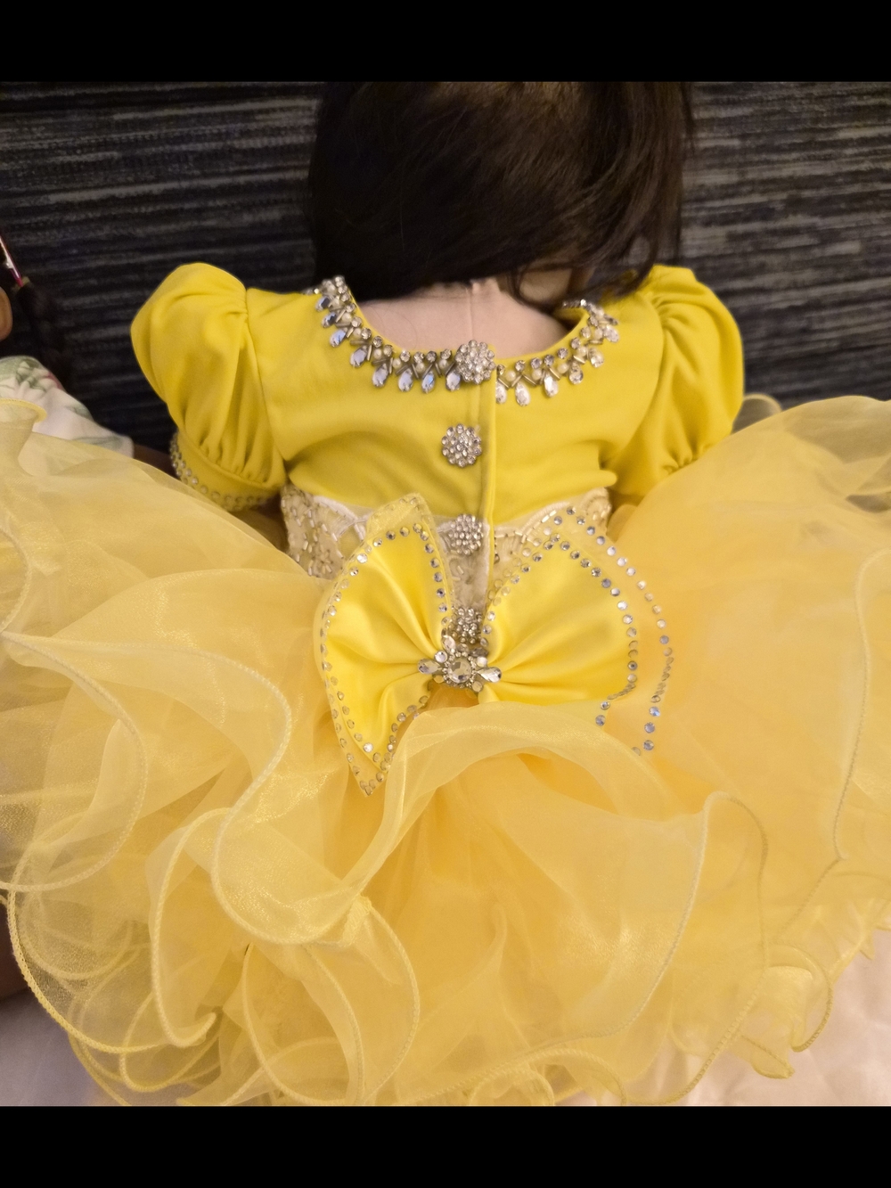 Yellow Ruffled Princess Dress - Picture 5 of 6